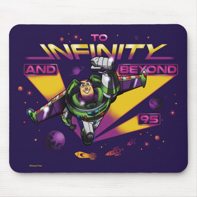 Toy Story | Retro "To Infinity And Beyond" Buzz Mouse Pad (Front)