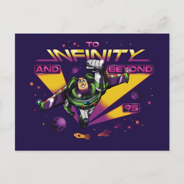 Toy Story | Retro "To Infinity And Beyond" Buzz Postcard (Front)