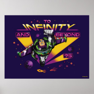 Toy Story   Retro "To Infinity And Beyond" Buzz Poster