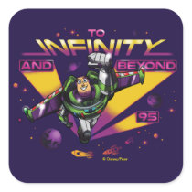 Toy Story | Retro "To Infinity And Beyond" Buzz Square Sticker