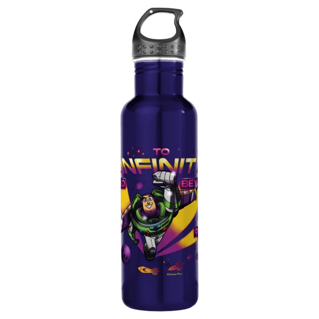 Toy Story | Retro "To Infinity And Beyond" Buzz Stainless Steel Water Bottle (Front)