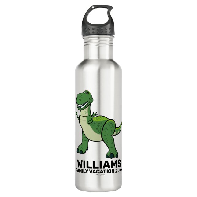 Toy Story Rex | Family Vacation Stainless Steel Water Bottle (Front)