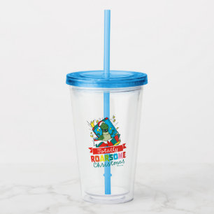 Toy Story Rex Totally Roarsome Christmas Acrylic Tumbler