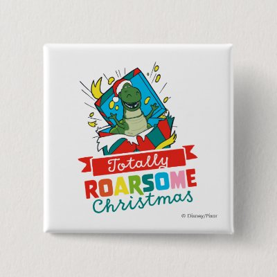 Toy Story Rex | Totally Roarsome Christmas Button