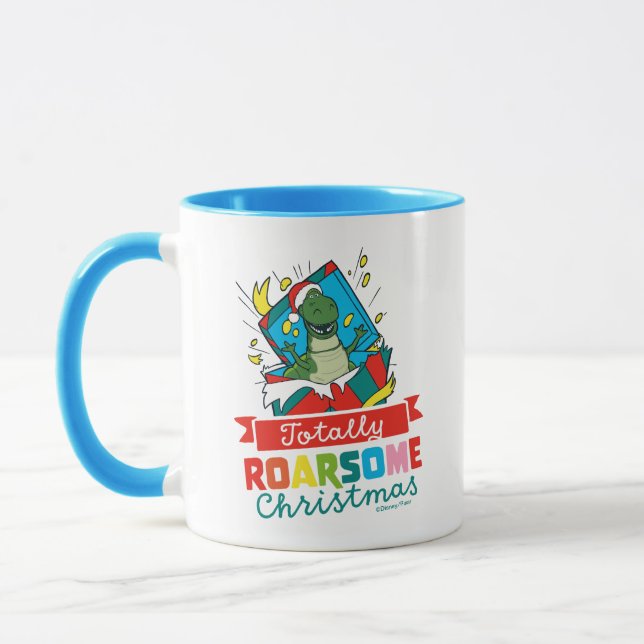 Toy Story Rex | Totally Roarsome Christmas Mug (Left)