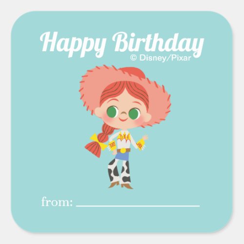 Toy Story _ Sally  A Gift From _ Birthday Square Sticker