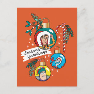 Toy Story Seasons Greetings Postcard