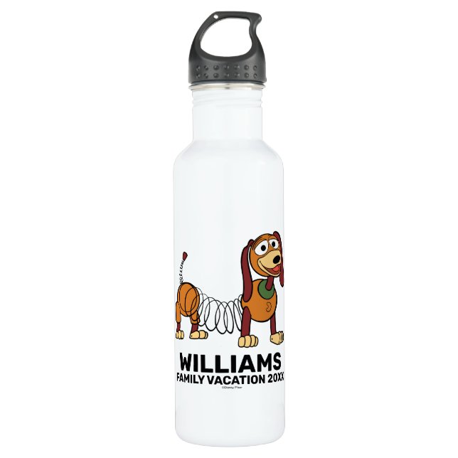 Toy Story Slinky Dog | Family Vacation Stainless Steel Water Bottle (Front)
