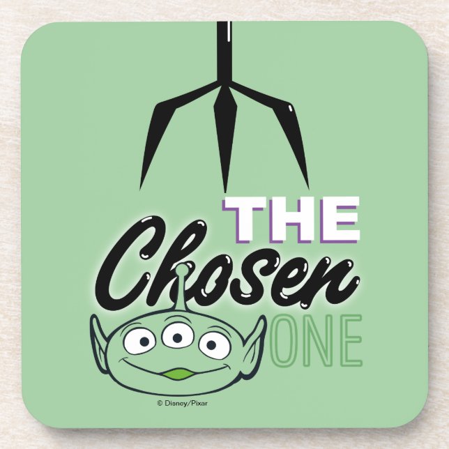 Toy Story | "The Chosen One" Alien & Claw Hand Beverage Coaster (Front)