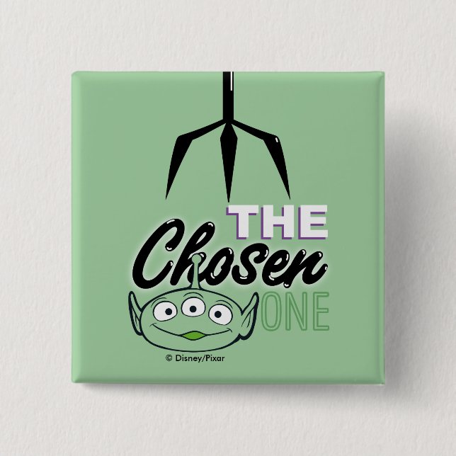 Toy Story | "The Chosen One" Alien & Claw Hand Button (Front)