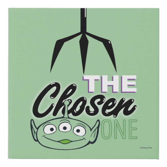 Toy Story | "The Chosen One" Alien & Claw Hand Faux Canvas Print (Front)