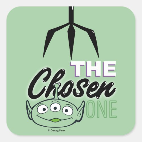 Toy Story  The Chosen One Alien  Claw Hand Square Sticker