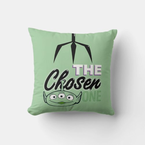 Toy Story  The Chosen One Alien  Claw Hand Throw Pillow