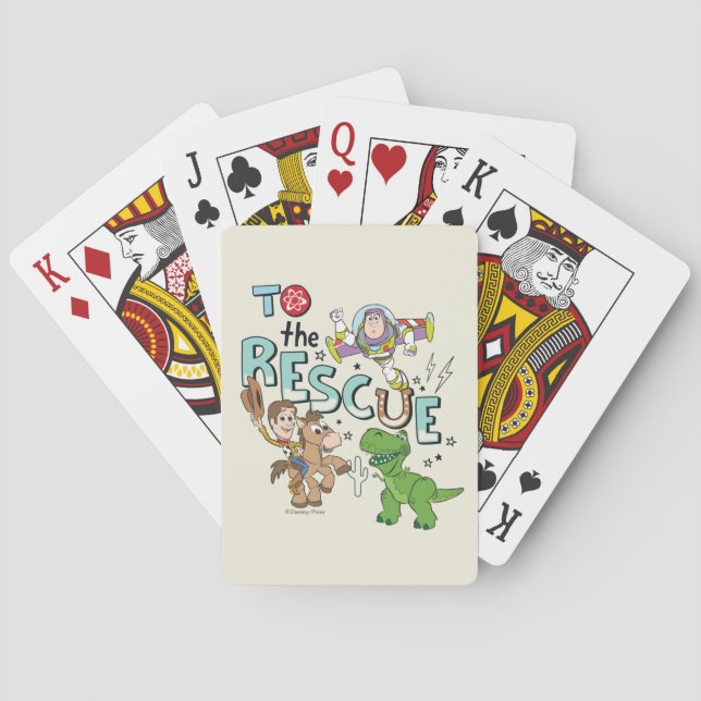 Toy Story "To The Rescue" Playing Cards (Back)