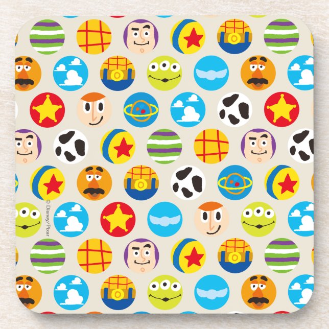 Toy Story | Toy Icon Pattern Drink Coaster (Front)