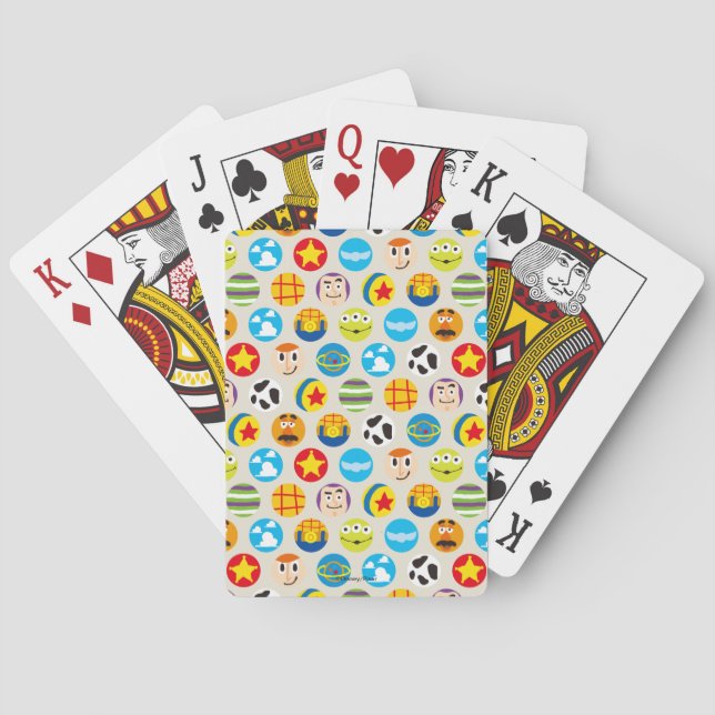 Toy Story | Toy Icon Pattern Playing Cards (Back)