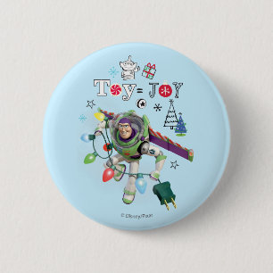 Toy Story   Toy = Joy Pinback Button