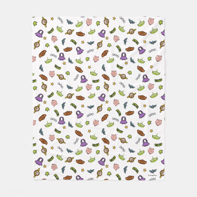 Toy Story | Toy Story Icon Pattern Fleece Blanket (Front)