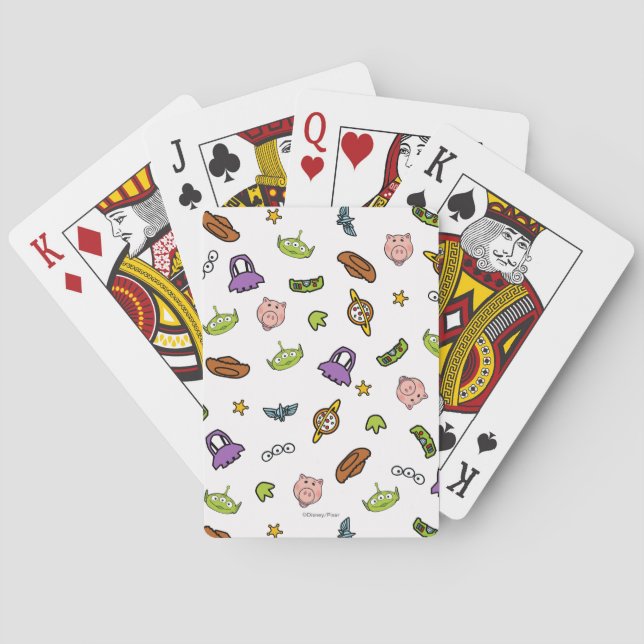 Toy Story | Toy Story Icon Pattern Playing Cards (Back)