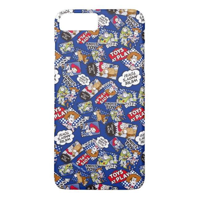 Toy Story | Toys at Play Comic Pattern Case-Mate iPhone Case (Back)