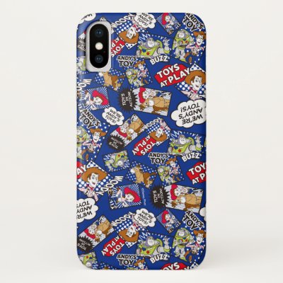 Toy Story | Toys at Play Comic Pattern iPhone X Case