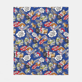 Toy Story | Toys at Play Comic Pattern Fleece Blanket