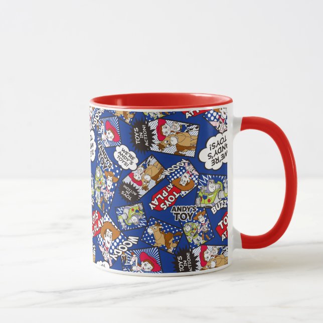 Toy Story | Toys at Play Comic Pattern Mug (Right)