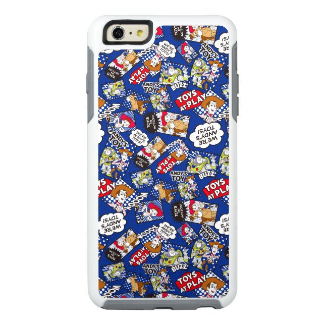 Toy Story | Toys at Play Comic Pattern Otterbox iPhone Case (Back)