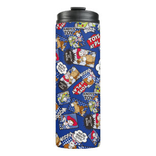 Toy Story Toys at Play Comic Pattern Thermal Tumbler