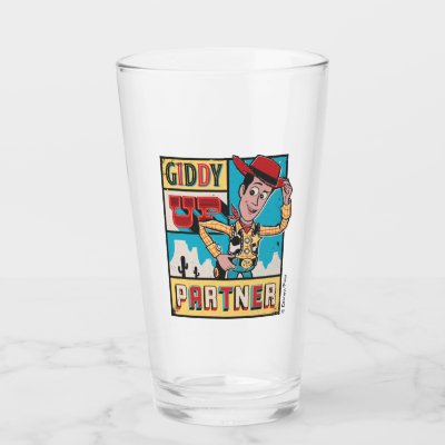 Toy Story - Vintage Woody Poster Glass