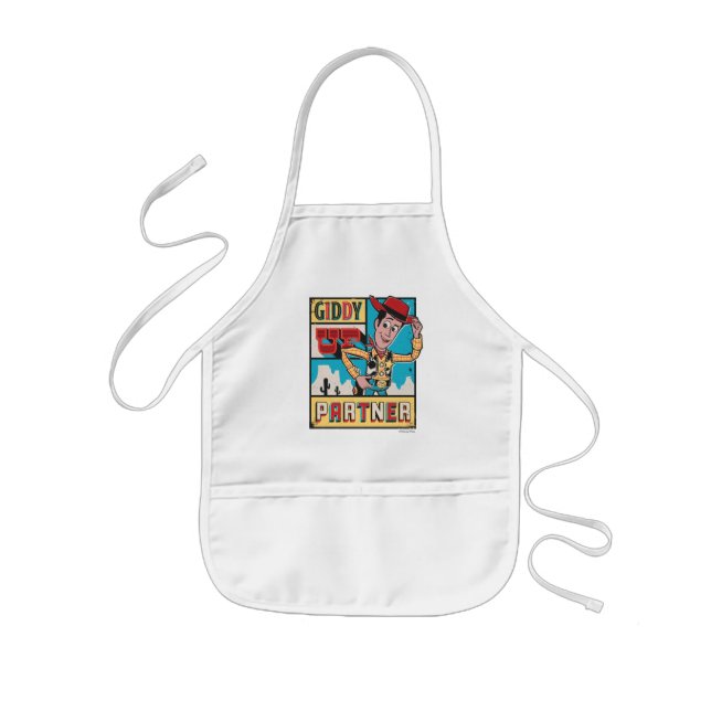 Toy Story - Vintage Woody Poster Kids' Apron (Front)