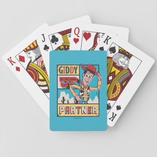 Toy Story _ Vintage Woody Poster Poker Cards