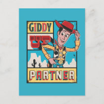 Toy Story - Vintage Woody Poster Postcard