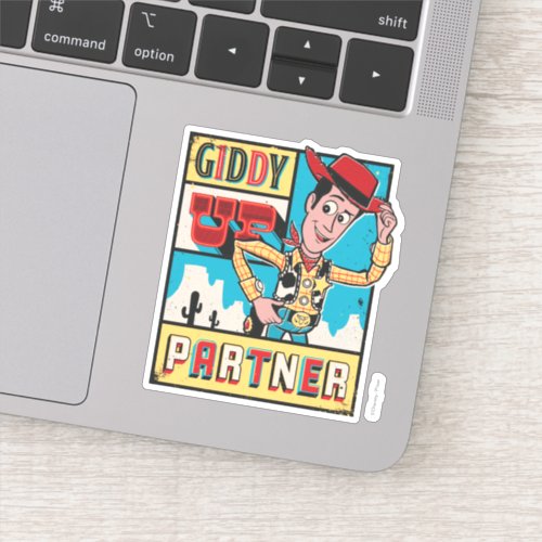 Toy Story _ Vintage Woody Poster Sticker