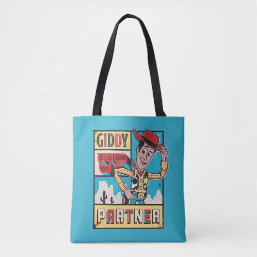 Toy Story _ Vintage Woody Poster Tote Bag