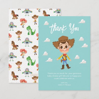 Toy Story | Woody Baby Shower Thank You