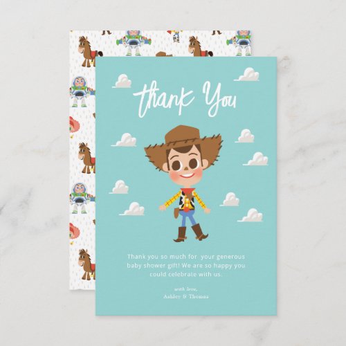 Toy Story  Woody Baby Shower Thank You