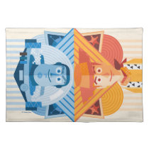 Toy Story | Woody & Buzz Reversible Graphic Cloth Placemat