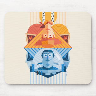 Toy Story Woody & Buzz Reversible Graphic Mouse Pad