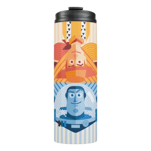 Toy Story | Woody & Buzz Reversible Graphic Thermal Tumbler (Front)