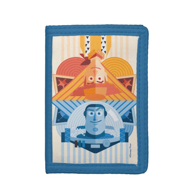 Toy Story | Woody & Buzz Reversible Graphic Trifold Wallet (Front Vertical)