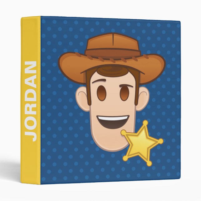 Toy Story | Woody Emoji 3 Ring Binder (Front/Spine)