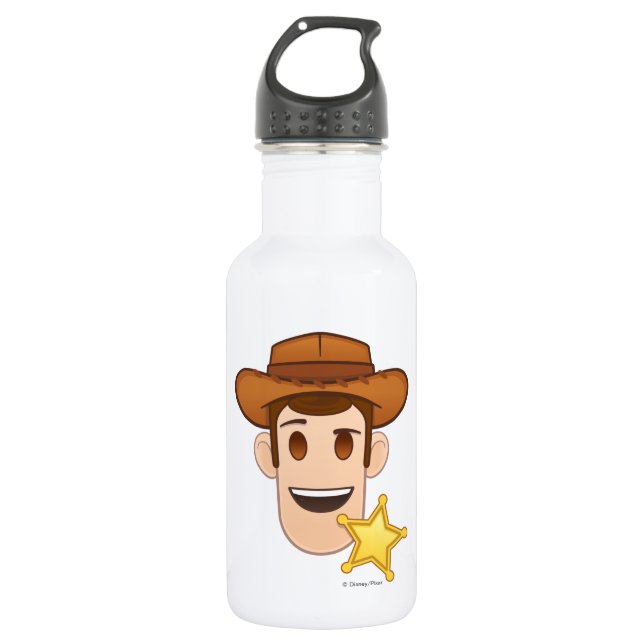 Toy Story | Woody Emoji Stainless Steel Water Bottle (Front)