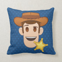 Toy Story | Woody Emoji Throw Pillow