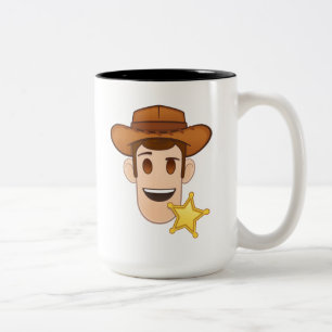 Toy Story Woody Emoji Two-Tone Coffee Mug
