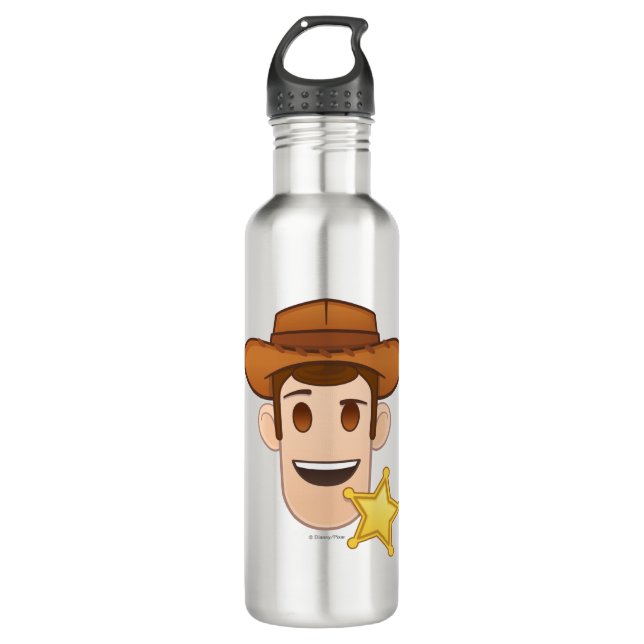 Toy Story | Woody Emoji Water Bottle (Front)