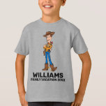 Toy Story Woody | Family Vacation T-Shirt<br><div class="desc">Going on a Disney Family Vacation? These Toy Story shirts are perfect for the whole family! Personalize by adding your family name and year.</div>