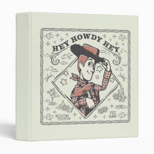 Toy Story Woody "Hey Howdy Hey" 3 Ring Binder