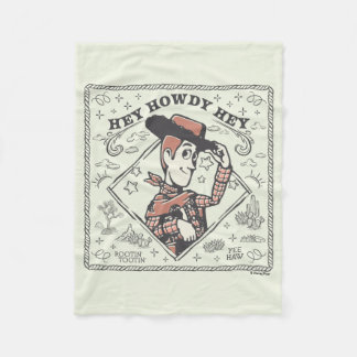 Toy Story Woody "Hey Howdy Hey" Fleece Blanket