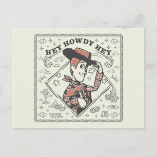 Toy Story Woody "Hey Howdy Hey" Postcard